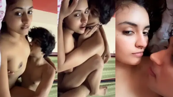 Cute Slim Horny GF Fucking Hard Moaning With BF Watch