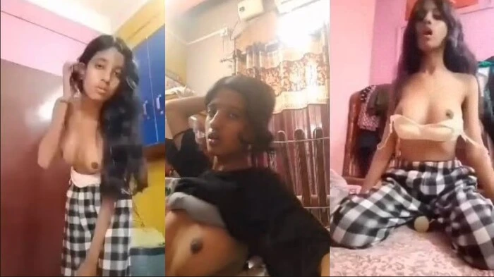 Horny Young Assamese Girl Teasing Perfect Boobs & Humping Watch