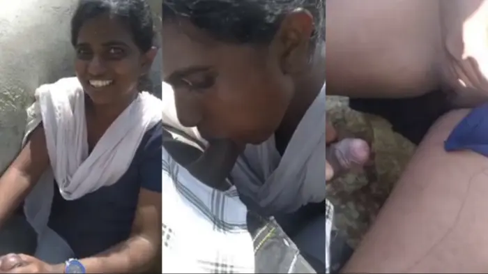 Tamil Young Dusky Girl Blowjob & Fucking Outside Watch